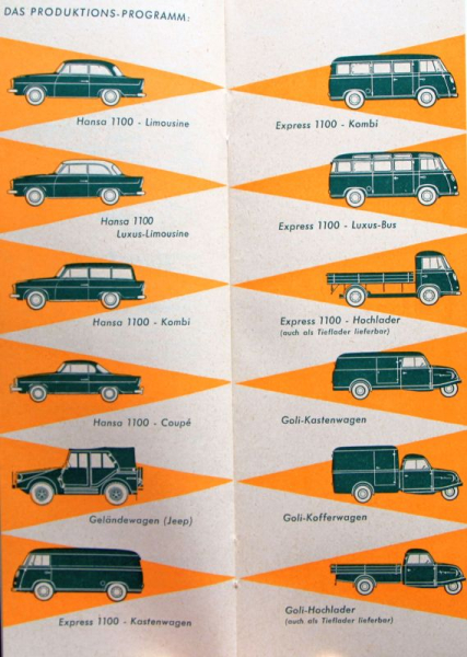 Goliath Modelprogram 1959 "Kleines Auto-ABC" Carbrochure (10142)
